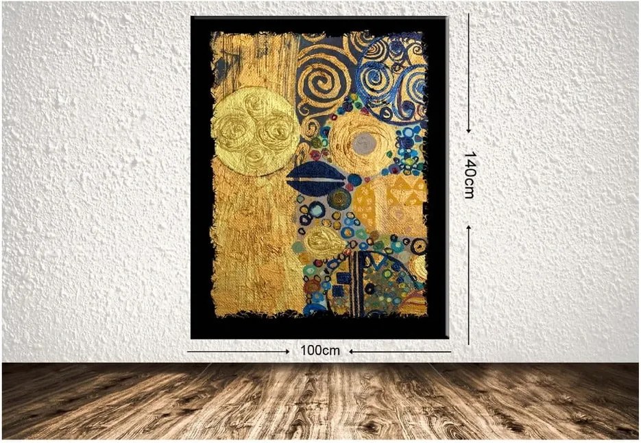 Obraz Tablo Center Golden Circuit, 100 × 140 cm
