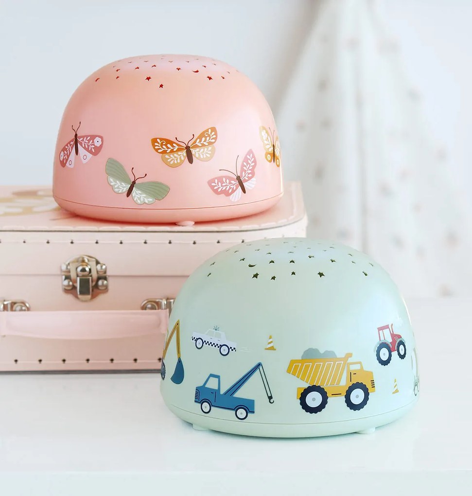 A Little Lovely Company - lampa s projektorom - motýliky