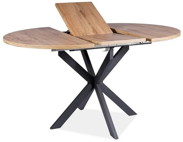 Rozkladací jedálenský stôl GASTON 100(135)X100 cm, dekor dub artisan