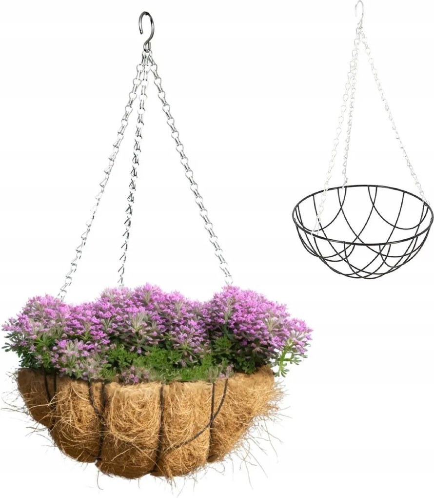 Závěsný květináč PULO hnědý