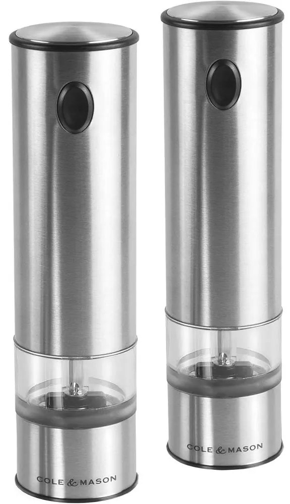 Cole&Mason-Sada elektrických mlynčekov na korenie BATTERSEA 2 ks 6xAAA