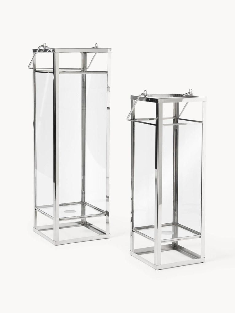 Sklenené lampáše Nathan, 2 ks