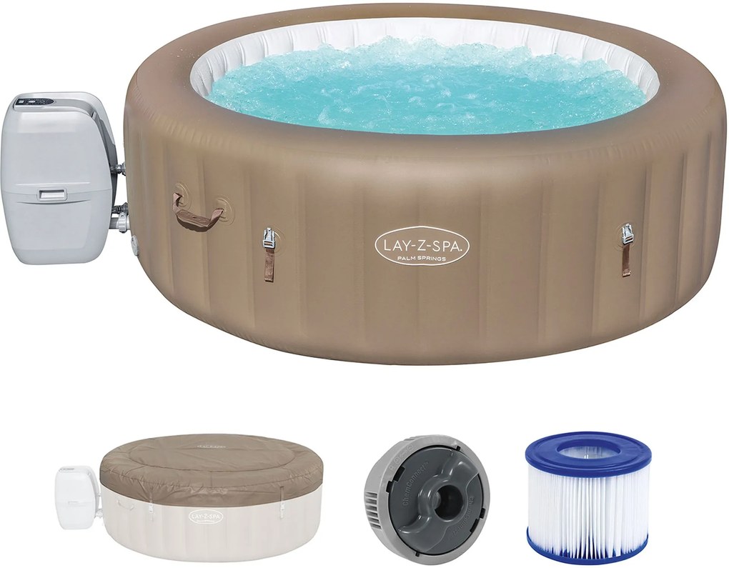 BESTWAY Lay-Z-Spa Palm Springs AirJet Vírivka, 196 x 71 cm, 4-6 osôb 60017