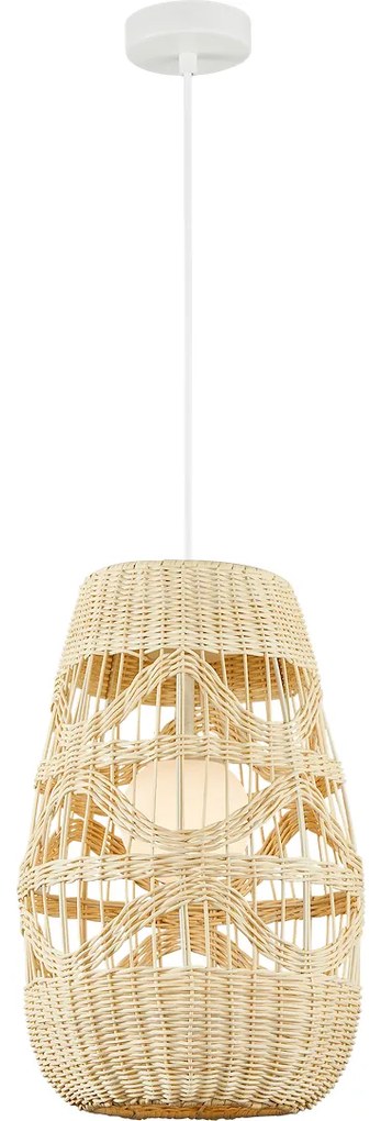 Závesné svietidlo Arona, 1x ratanové tienidlo, (fi 25cm), w