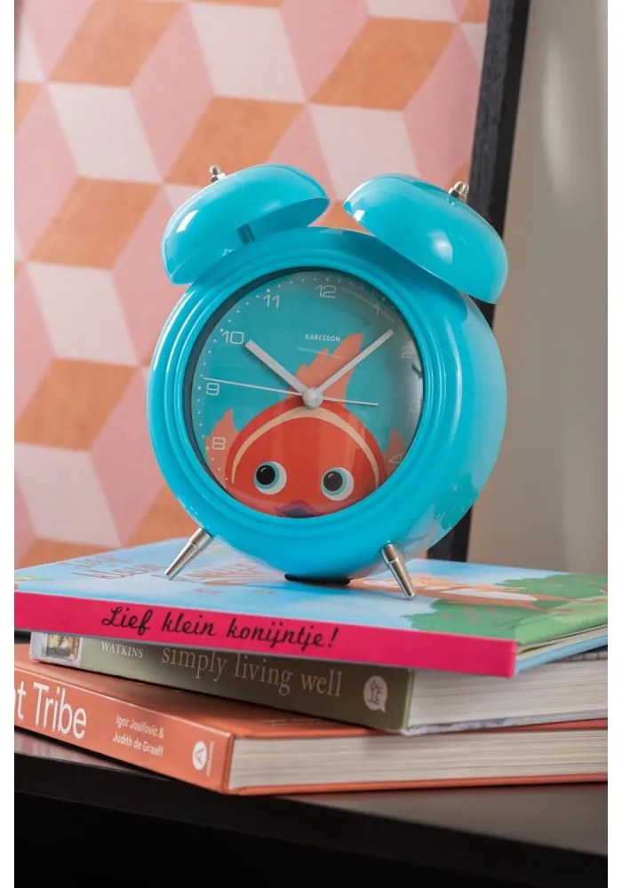 Detský budík ø 15 cm Peekaboo Goldfish – Karlsson