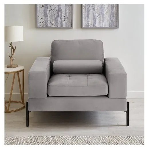 Svetlosivé kreslo Versailles – Ropez