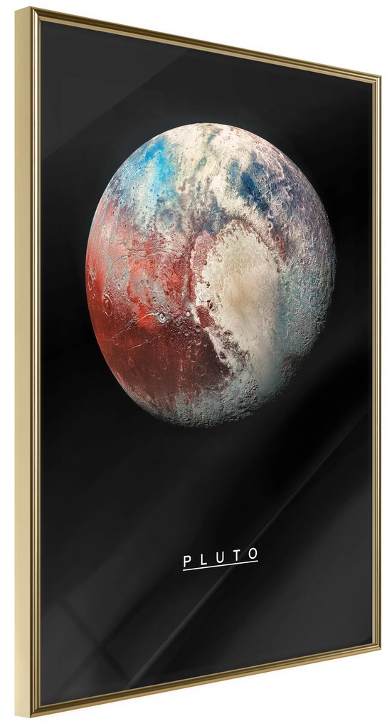 Artgeist Plagát - Pluto [Poster] Veľkosť: 40x60, Verzia: Zlatý rám s passe-partout
