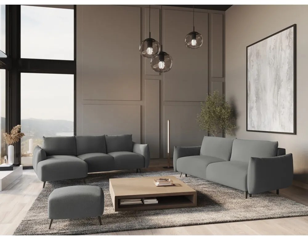 Svetlosivá rohová pohovka (ľavý roh) Malie – Makamii