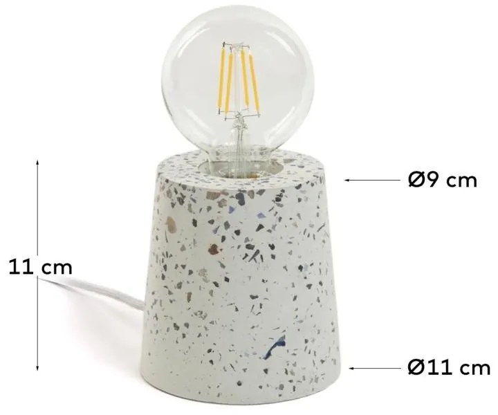 Stolová lampa Amália šedá