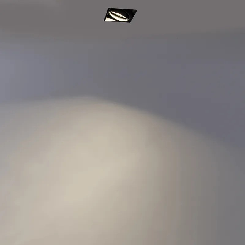 Inteligentné zapustené bodové svetlo čierne vrátane Wifi GU10 bez rámu - Oneon 1