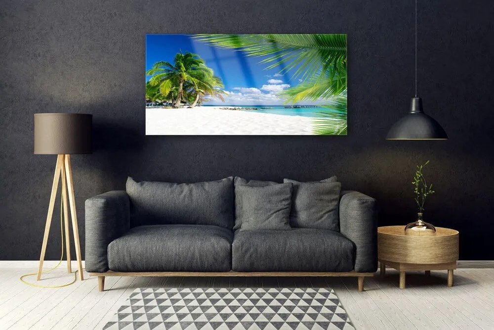 Obraz plexi Tropická pláž more výhľad 120x60 cm