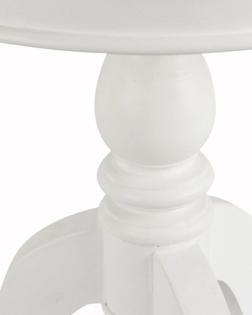 Stolik Lara priemer 50 cm biely