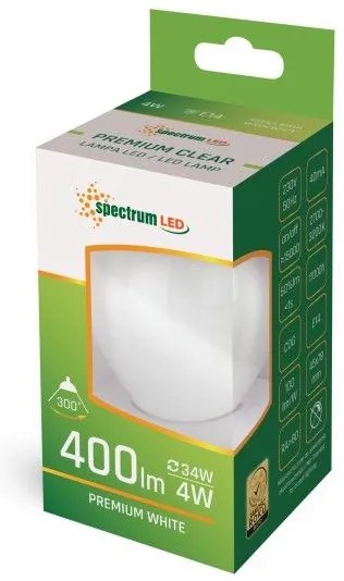 Toolight - LED ŽIAROVKA E-27 4W 400lm 2700K 230V 14074, OSW-01031
