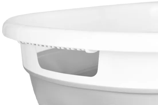 Kôš na bielizeň AIDA COMPACT sivý / biely 25 l