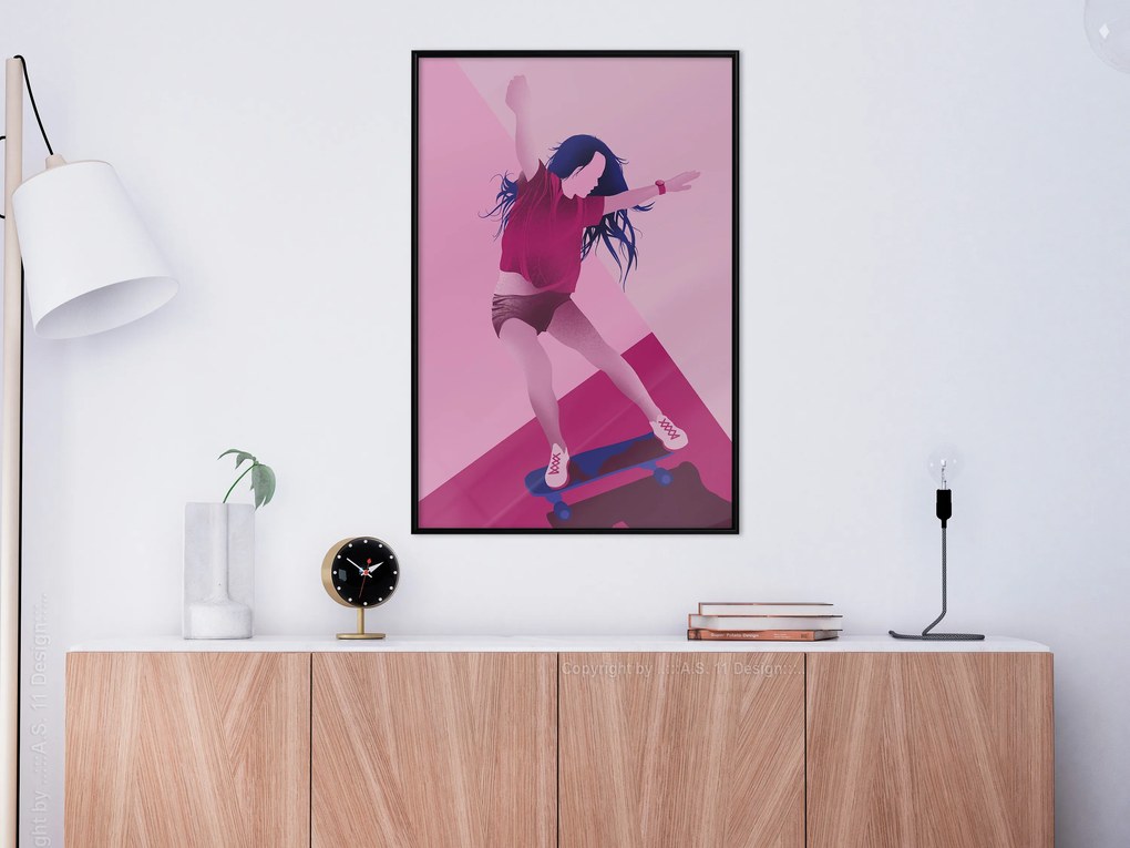 Artgeist Plagát - Powerslide [Poster] Veľkosť: 30x45, Verzia: Zlatý rám