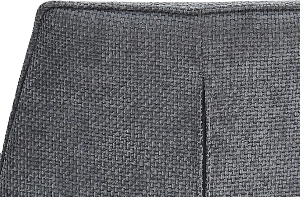 Jedálenská stolička Livela, dymovo šedá štruktúrovaná tkanina