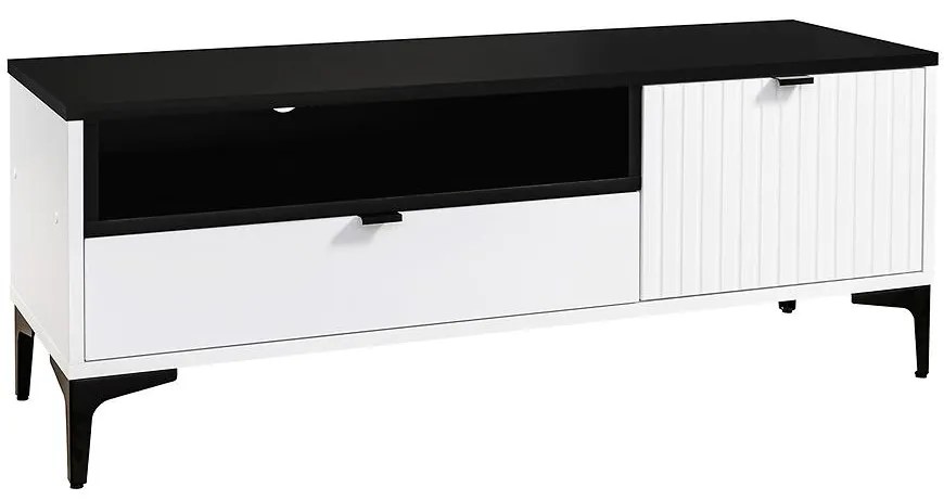 TV Stolík Fabio 1D1S doska čierna