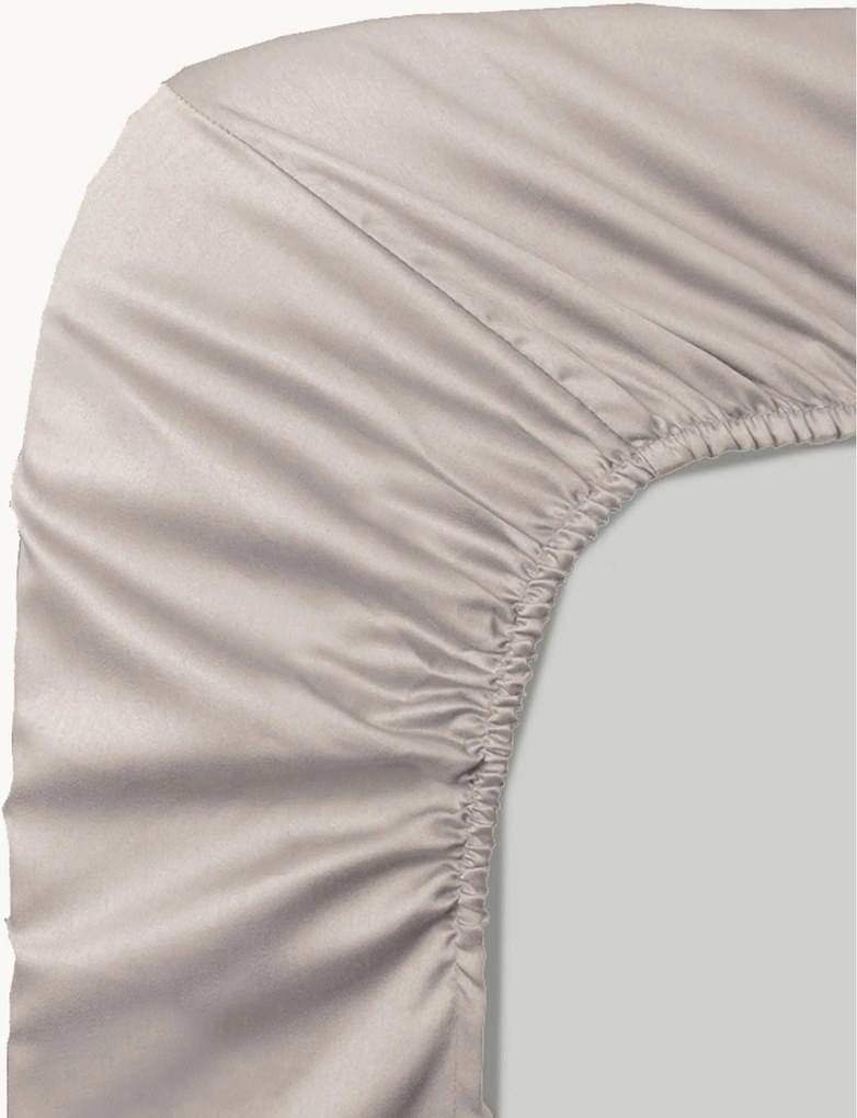 Elastická plachta na kontinentálnu posteľ Ava, bavlnený satén, V 50 cm