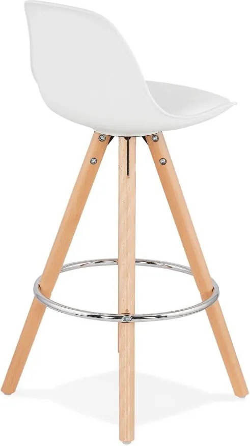 Biela barová stolička Kokoon Anau, výška sedu 64 cm