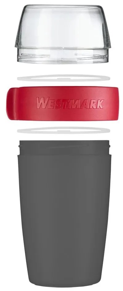 Westmark Dvojdielna dóza na desiatu, 700 ml, antracit