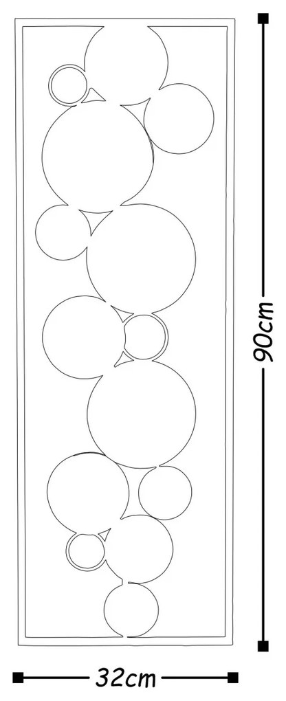 Nástenná dekorácia Vesmír čierno-modrá