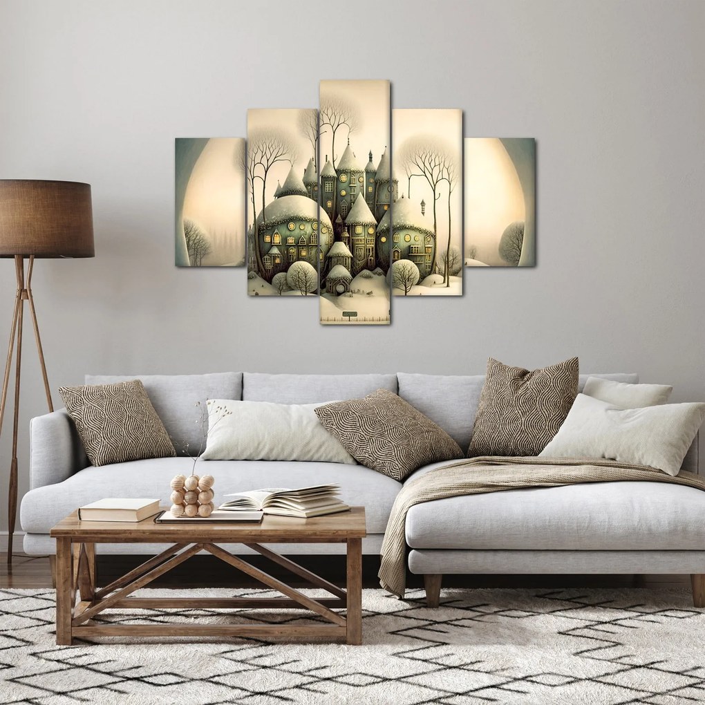 Obraz - Rozprávkové chalúpky (150x105 cm)
