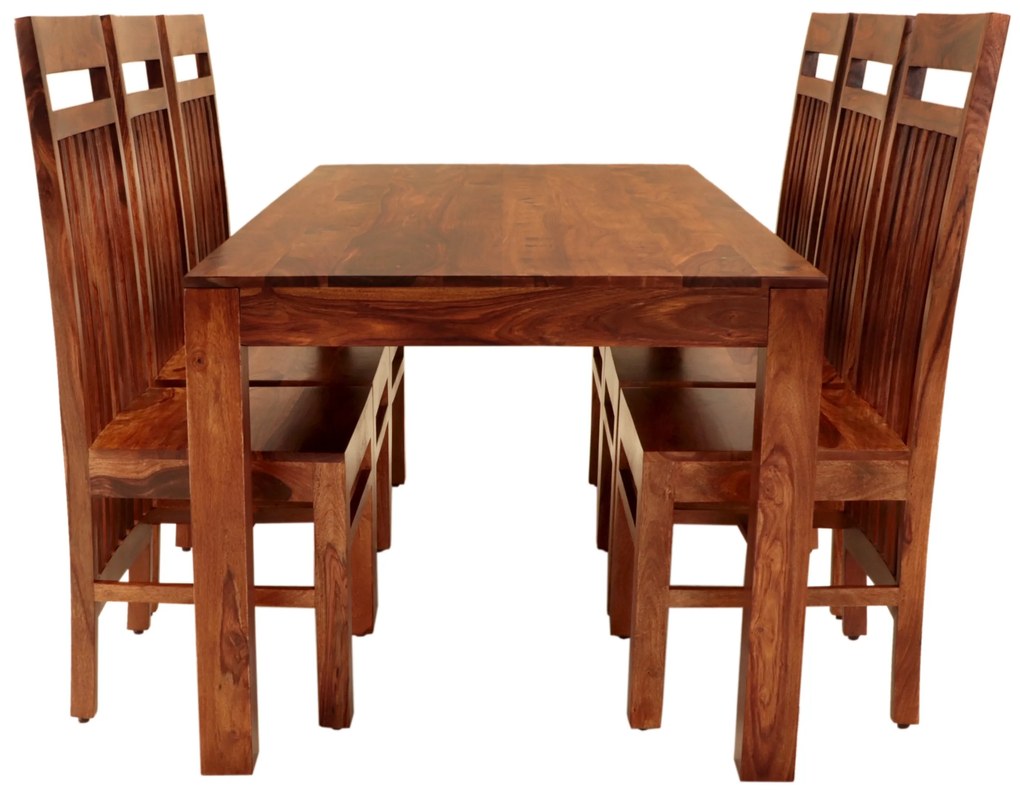 furniture-nabytek.cz - Jedálenský set pre 6 osôb Gani z indického masívu palisander