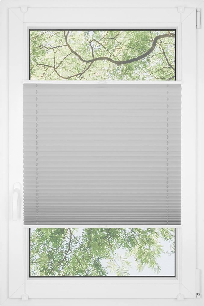 Dekodum Neinvazívna plisovaná roleta oceľová PK054 na mieru – bez vŕtania Šírka (cm): 83