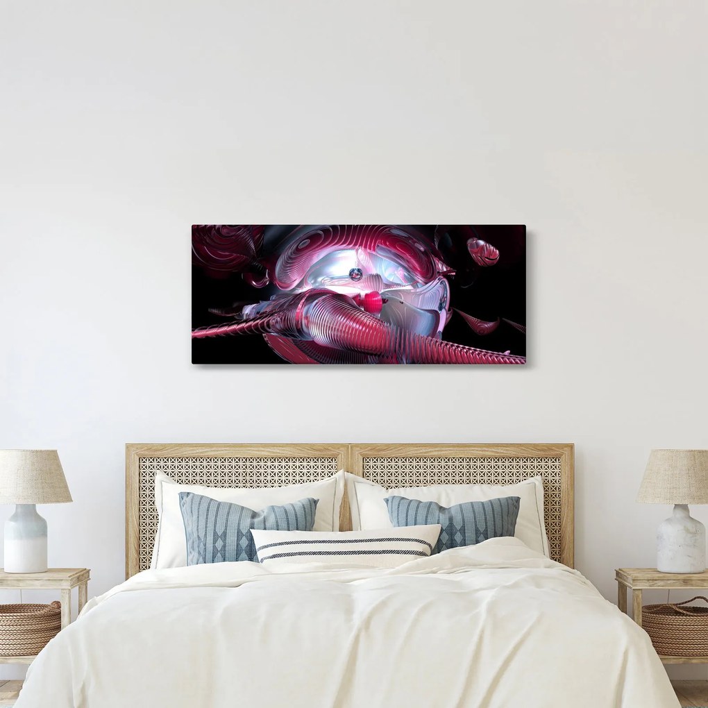 Obraz - Abstrakcie, vesmírne červy (120x50 cm)