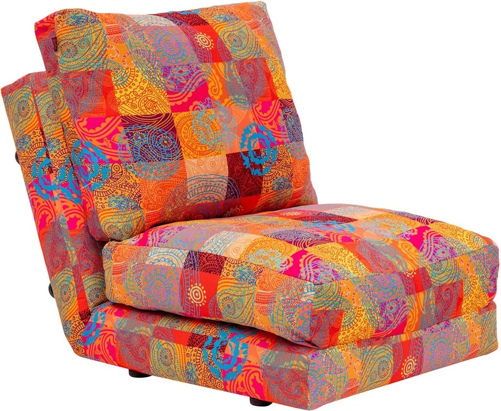 Rozkládací futonové křeslo Taida vícebarevné