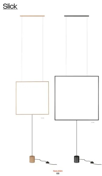 Redo 01-2134 - LED Stojacia lampa SLICK LED/28W/230V čierna