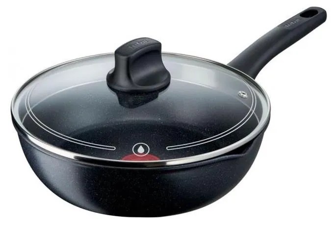 Tefal - Panvica s pokrievkou BLACK STONE 26 cm