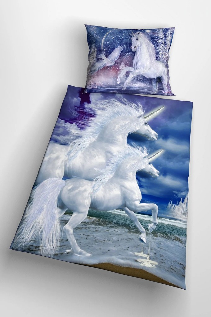 3d obliečky Unicorn 140x200 cm