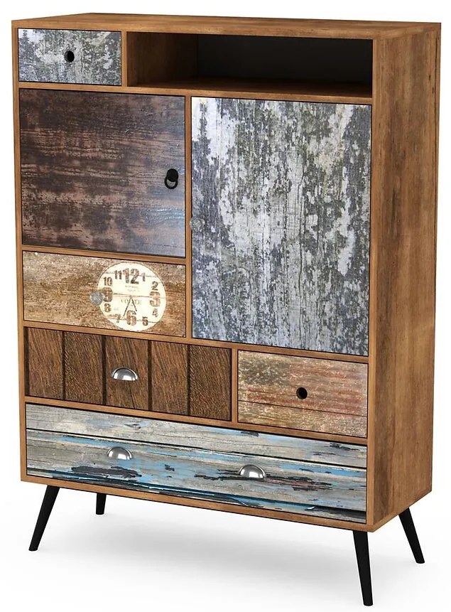 Komoda Mezo km-4  viacfarebný