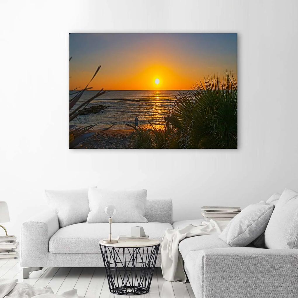 Gario Obraz na plátne Rybár a západ slnka Rozmery: 60 x 40 cm