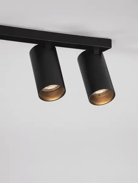 Minimalistické bodové svietidlo Oso 3 Čierna
