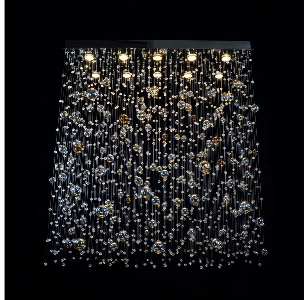 Wranovsky JWZ610100101 - Krištáľový prisadený luster ORBIS 10xGU10/40W/230V