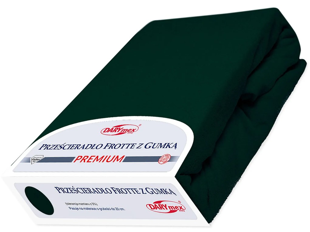FROTÉ PRESTIERADLO PREMIUM 200X220 CM TMAVOZELENÉ