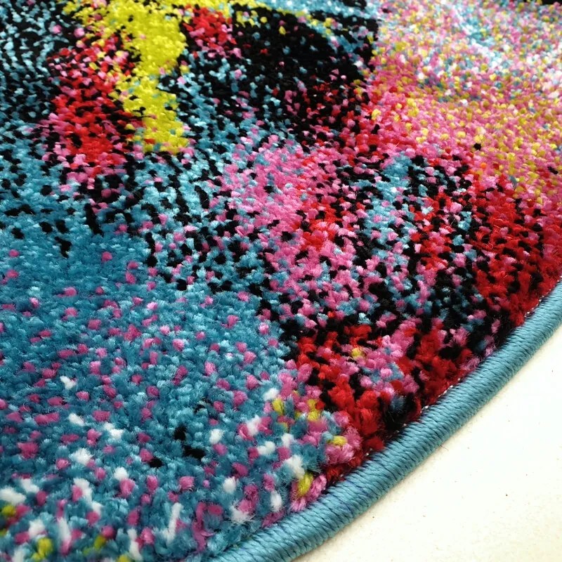 Medipa (Merinos), Kusový koberec Fantasy 559-13 Blue/white kruh, 160x160 (priemer) kruh, viacfarebná