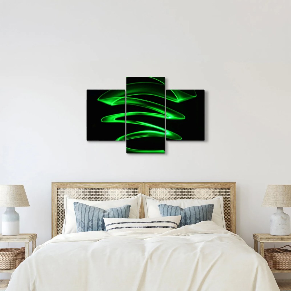 Obraz - neónové vlny (90x60 cm)