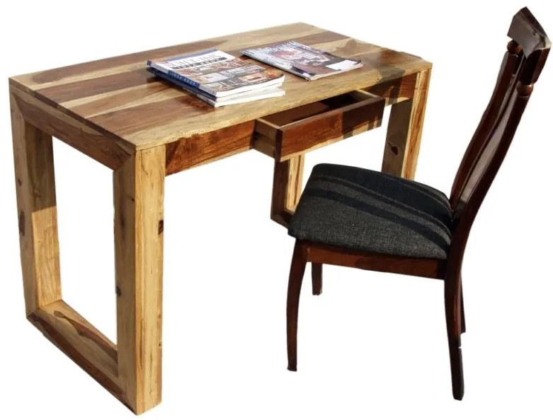 furniture-nabytek.cz - Drevený písací stôl z masívu palisander 110x55x76