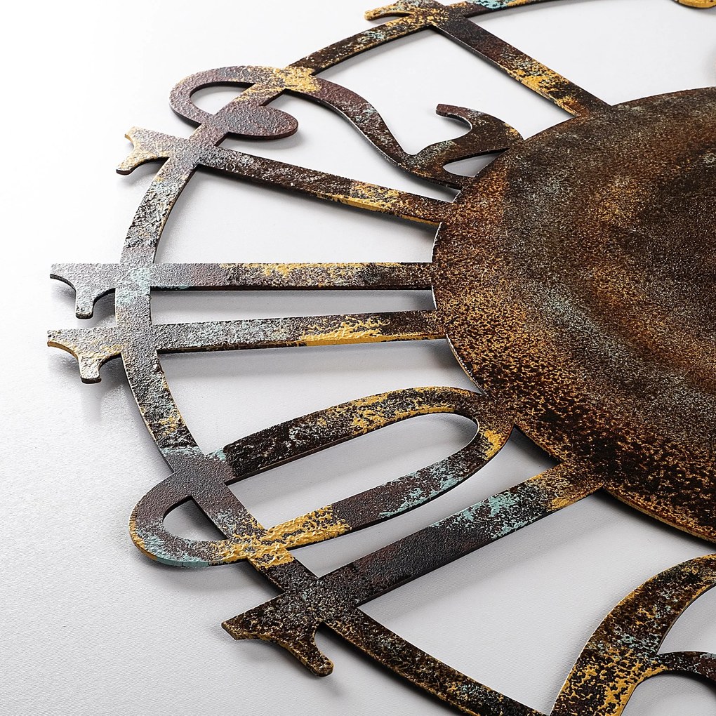 Nástěnné kovové hodiny Clock 15 - 1 vícebarevné