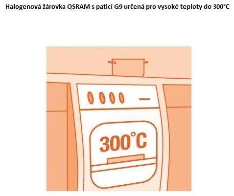 OSRAM CAPSULE HALOPIN OVEN 40W/G9/230V/490Lm