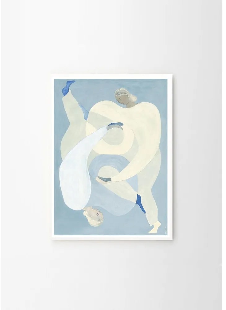 Plagát 50x70 cm Hold You - Blue – Sofia Lind – The Poster Club
