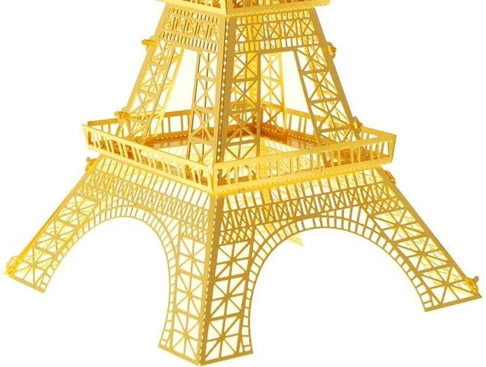 Jokomisiada Zlaté kovové puzzle 3D Eiffelova veža