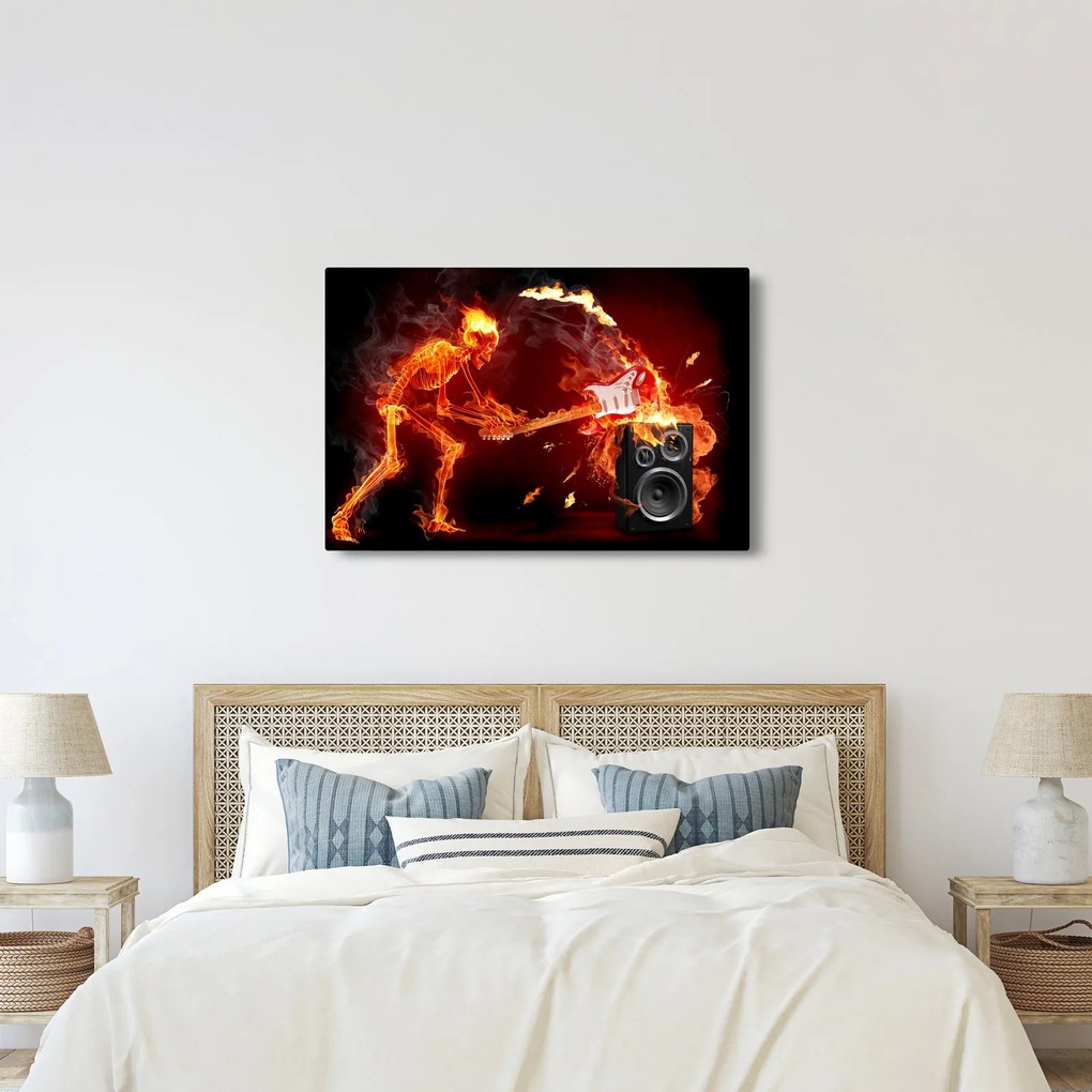 Obraz - Hudba v plameňoch (90x60 cm)