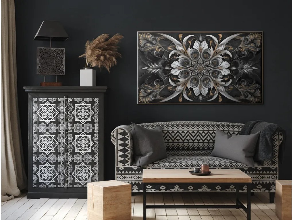 drevko | Mandala na stenu Kráľovský ornament 465 x 80 cm