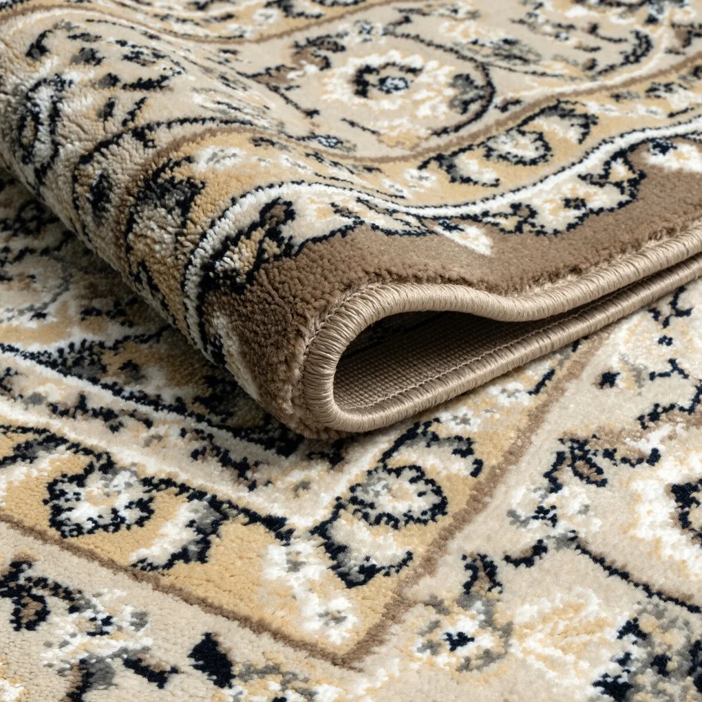 Angel Carpet, Kusový koberec Sultan 42 Beige, 80x150, béžová, kancelária