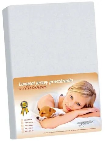 Bellatex Jersey prestieradlo s elastanom svetlosivá, sivá, 180 x 200 cm