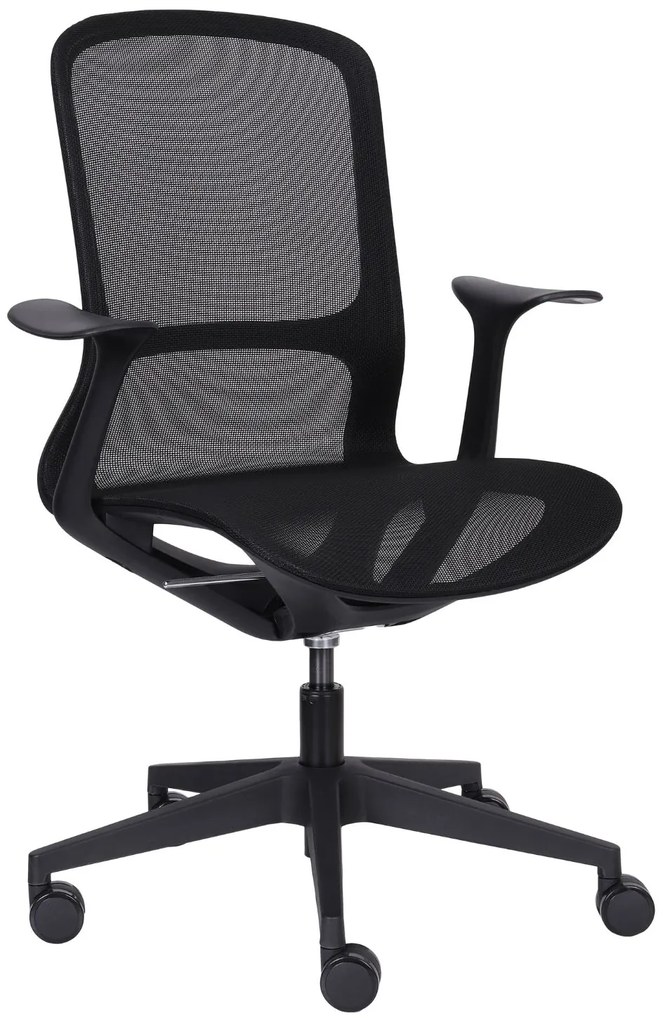 Otočná stolička Rainbow, čierna